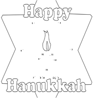Thumbnail image for Hanukkah Star 1-15 Dot-to-Dot